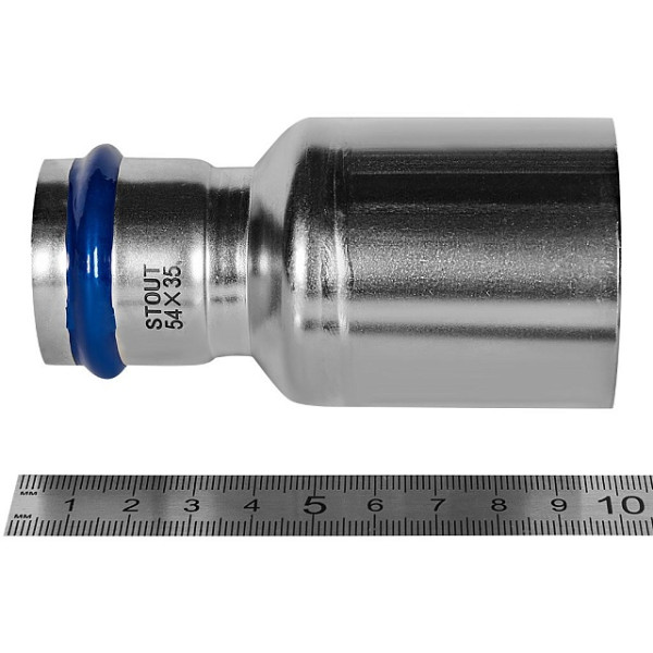 Муфта 54х35 однораструбная Stout SSS-2020 НПр-ВПр (нерж.ст., пресс) SSS-2020-005435 Муфта 54х35 однораструбная Stout SSS-2020 НПр-ВПр (нерж.ст., пресс) SSS-2020-005435