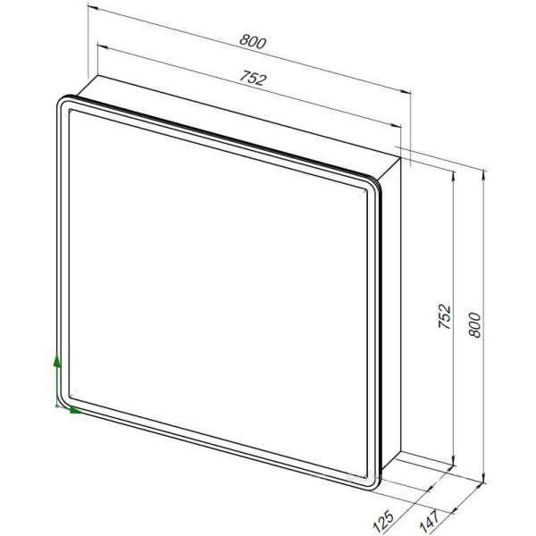 Зеркало-шкаф Aquanet Оптима 80x80 белый (00311862) Зеркало-шкаф Aquanet Оптима 80x80 белый (00311862)