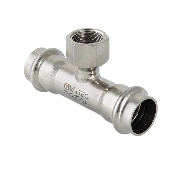Тройник переходной Valtec 15*1/2"В*15 (нерж.ст., пресс) (VTi.932.I.150415) Тройник переходной Valtec 15*1/2"В*15 (нерж.ст., пресс) (VTi.932.I.150415)
