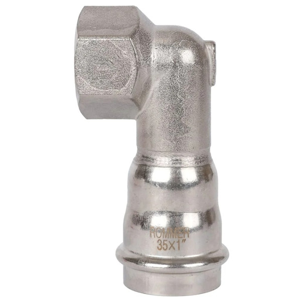Переход угловой 35х1"В Rommer из нержавеющей стали (пресс) (RSS-0009-000351) Переход угловой 35х1"В Rommer из нержавеющей стали (пресс) (RSS-0009-000351)