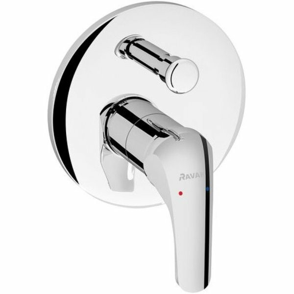 Смеситель для душа Ravak Rosa RS 061.00 внешняя и внутренняя часть хром (X070014)