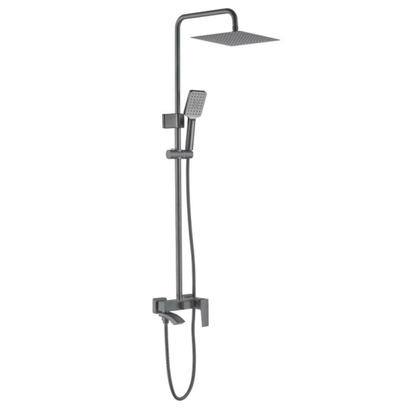 Душевая система Ledeme оружейная сталь (L2478D)
