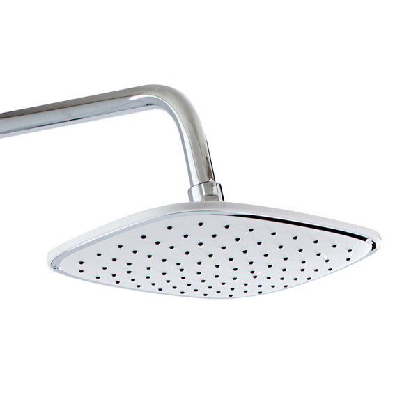 Душевая система Azario с поворотным изливом, с термостатом хром/белый (AZ-821)