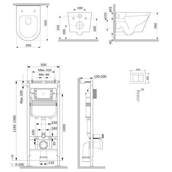 Комплект инсталляция с унитазом AM.PM MasterFit с клав S черная матовая с подвесным унитазом X-Joy Aquaspin (IS130238.851900) Комплект инсталляция с унитазом AM.PM MasterFit с клав S черная матовая с подвесным унитазом X-Joy Aquaspin (IS130238.851900)