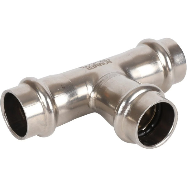 Тройник 18 Rommer из нержавеющей стали (пресс) (RSS-0013-000018) Тройник 18 Rommer из нержавеющей стали (пресс) (RSS-0013-000018)