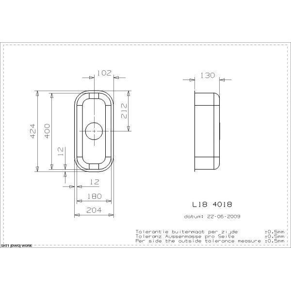 Мойка для кухни врезная Reginox L18 4018 204x424