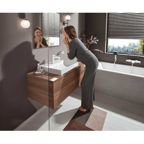 Смеситель для ванны и душа Hansgrohe Finoris белый (75420700)