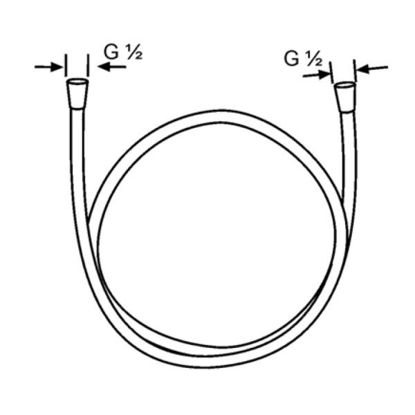 Шланг душевой Kludi Supraflex 1250 мм хром (6107105-00)