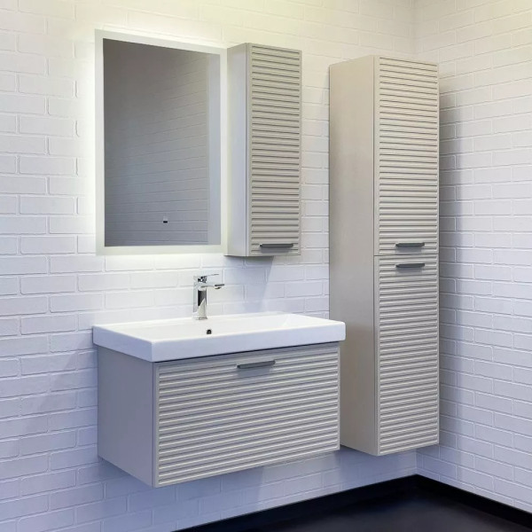 Шкаф подвесной Comforty Касабланка 250x160x800 серый шёлк (00-00020084)