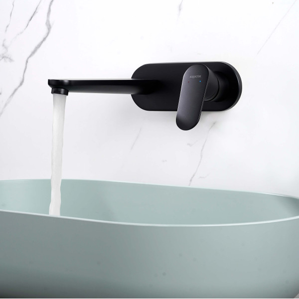 Смеители для раковины Aquatek Ника встраиваемый черный матовый (AQ1813MB)
