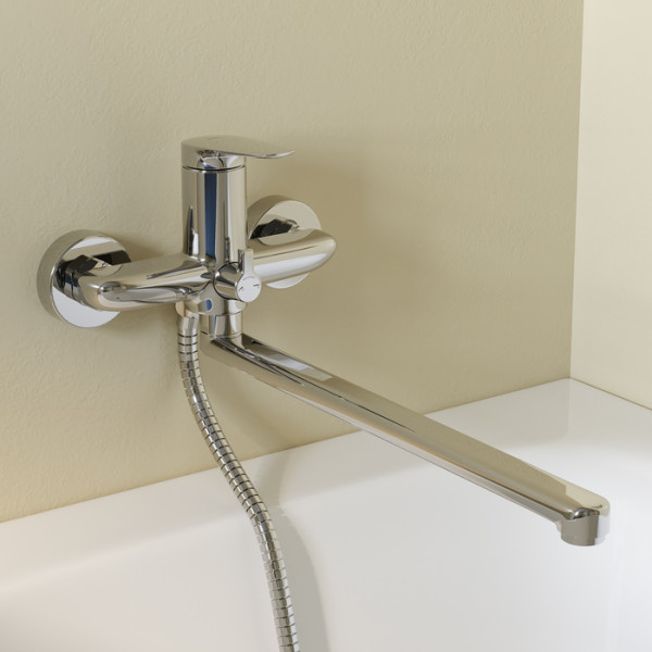 Смеситель для ванны и душа Iddis с длинным изливом Zodiac X хром (ZDXSBL2i10WA) Смеситель для ванны и душа Iddis с длинным изливом Zodiac X хром (ZDXSBL2i10WA)