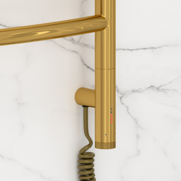 Полотенцесушитель электрический Сунержа Галант 3.1 800x400 МЭМ провод слева золото (03-6001-8040)