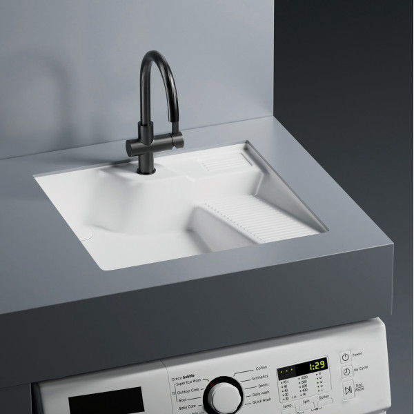 Раковина над стиральной машиной Abber Rechteck 54,5x52x13 белая (AC2224R) Раковина над стиральной машиной Abber Rechteck 54,5x52x13 белая (AC2224R)