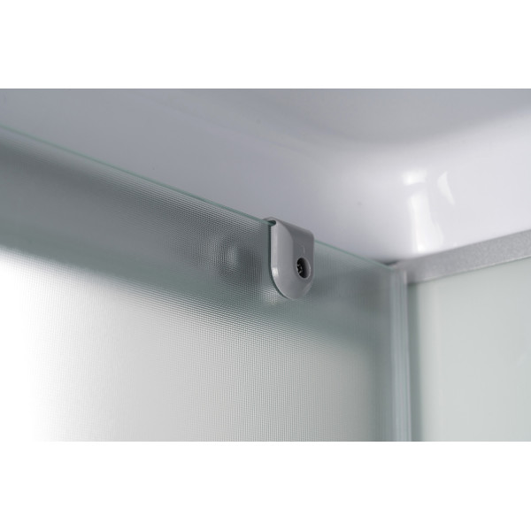 Душевая кабина Loranto 80x100x215 стекло матовое, профиль сатин (CS-5180-13R F)