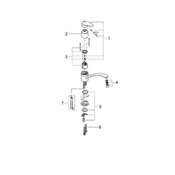 Смеситель для кухни Grohe Eurodisc (33770001)