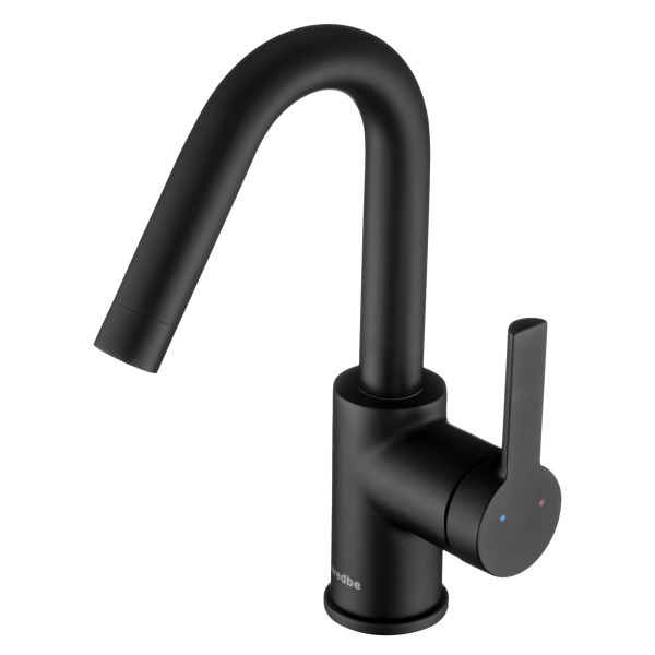 Смеситель для раковины Swedbe Diana черный (1012B)