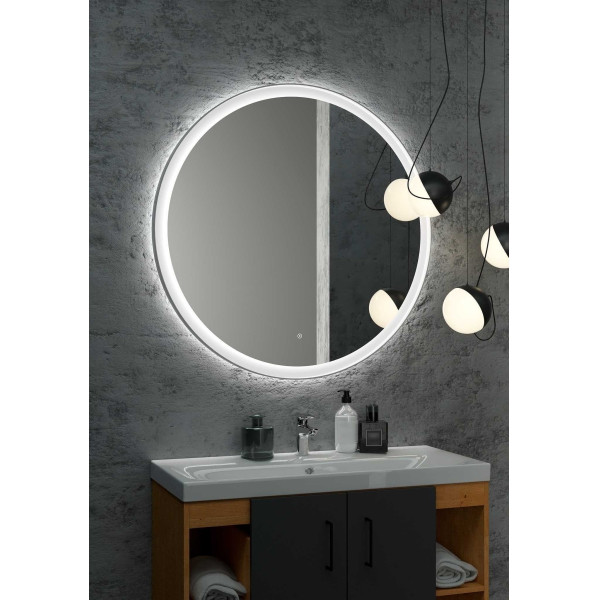 Зеркало с подсветкой Континент Planet white Led D 1000 с бесконтактным сенсором (ЗЛП1153)