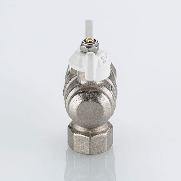 Кран угловой 3/4" шаровый со сгоном Valtec Base-ГОСТ (белая бабочка) VT.228S.NW.05