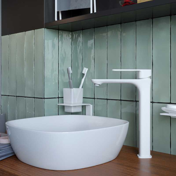 Смеситель для раковины Iddis Slide белый (SLIWT01i01)