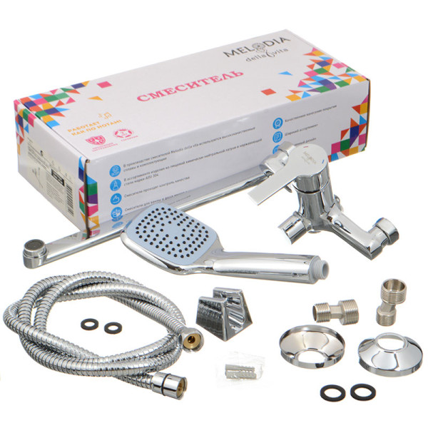 Смеситель для ванны и душа Melodia della vita Aria хром (MDV35741)