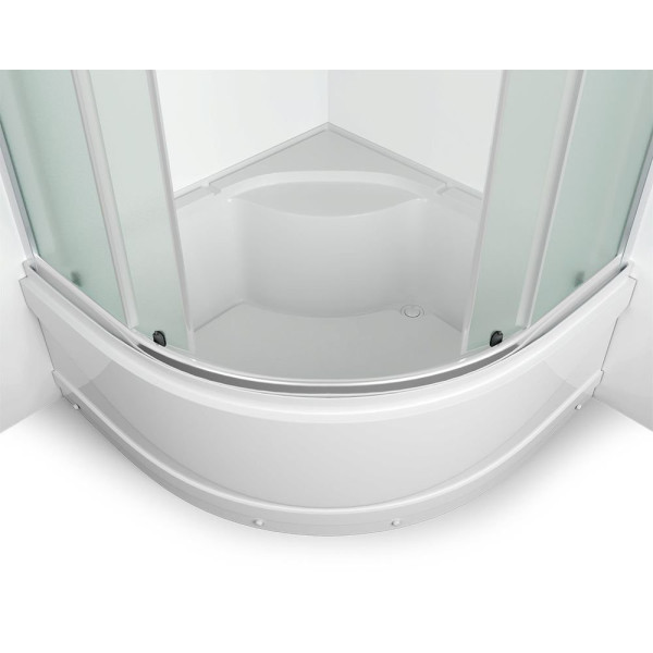 Душевой уголок Erlit 90*90 с поддоном, стекло тонированное, профиль хром (ER0509T-C3)