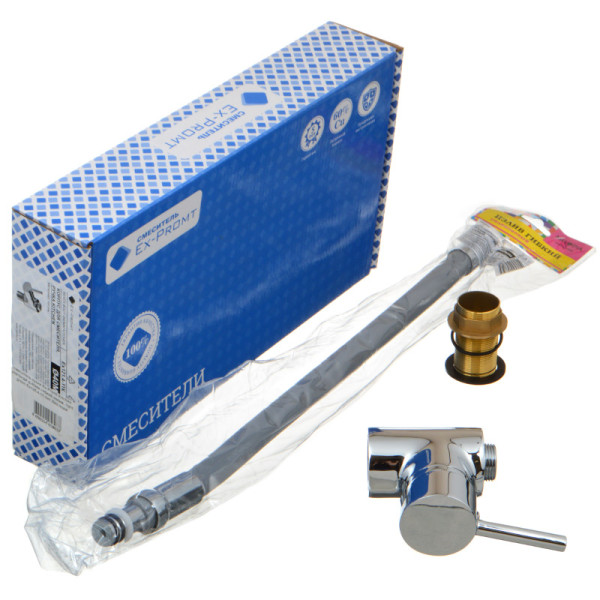 Смеситель для кухни Ex-promt Kitchen с гибким изливом, хром (Ex125.4-11 gray)