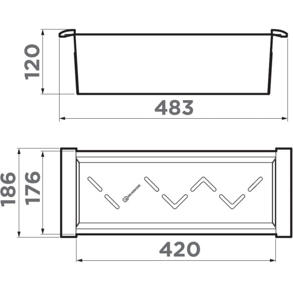 Коландер Omoikiri CO-04-LG 483х186х120 светлое золото (4999056) Коландер Omoikiri CO-04-LG 483х186х120 светлое золото (4999056)