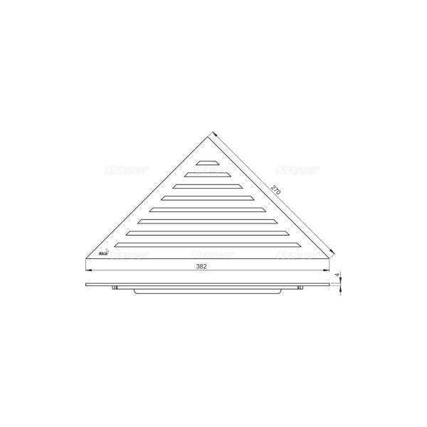 Лоток душевой Alcaplast без порогов для перфорированной решетки (ARZ1) Лоток душевой Alcaplast без порогов для перфорированной решетки (ARZ1)