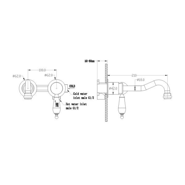 Смеситель для раковины Boheme Tradizionale Cromo хром (267)