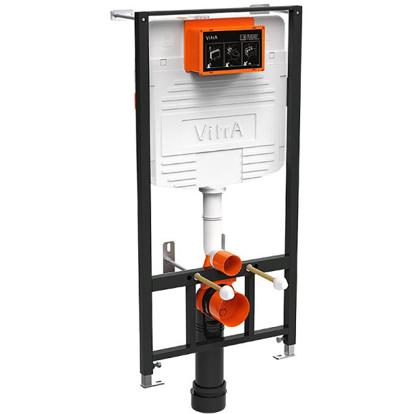 Комплект инсталляция Vitra c унитазом S10, с сидением, клавишей (9842B003-7206) хром