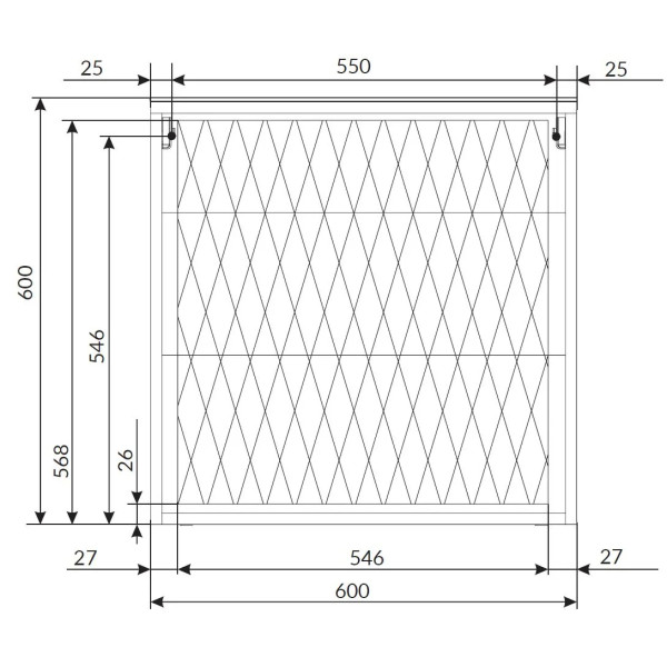 Тумба подвесная 1Marka Estel 600x450x600 белый (Ц0000005451)