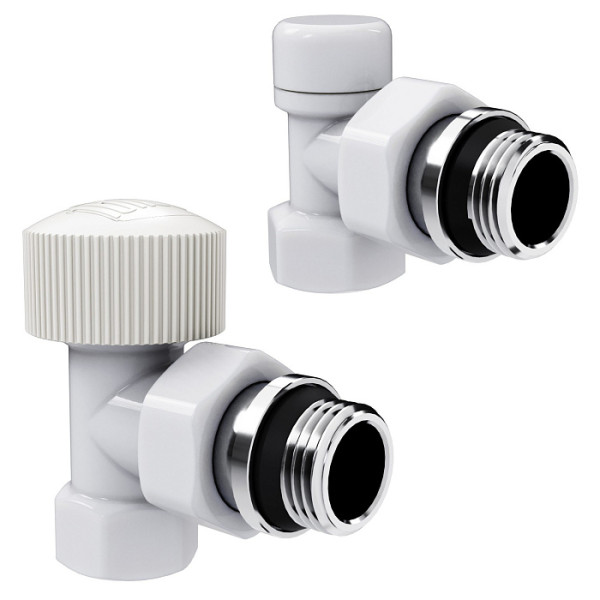 Комплект термостатический угловой 1/2" Royal Thermo Design М30х1,5 (Белый) (RATVDU11212WH) Комплект термостатический угловой 1/2" Royal Thermo Design М30х1,5 (Белый) (RATVDU11212WH)