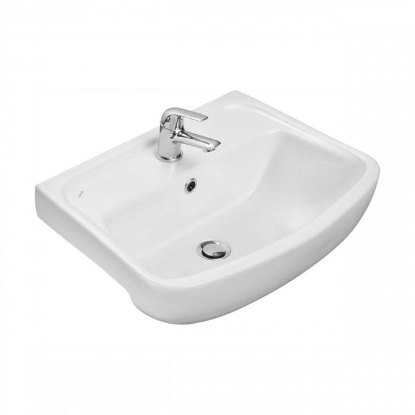 Раковина подвесная Santek Лонги 550x420x195 белая (1WH501755) Раковина подвесная Santek Лонги 550x420x195 белая (1WH501755)