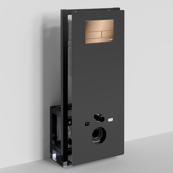 Инсталляция для унитаза WasserKRAFT Glan с клавишей смыва золото розовое (66TLT.010.ME.BL.RG04)