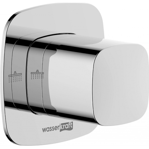 Переключатель на 2 выхода WasserKRAFT хром (A312)