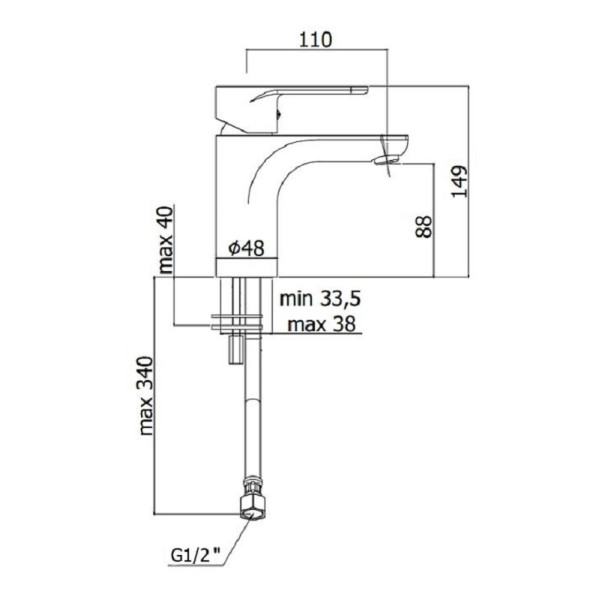 Смеситель для раковины Paffoni Green хром (GR071CR) Смеситель для раковины Paffoni Green хром (GR071CR)