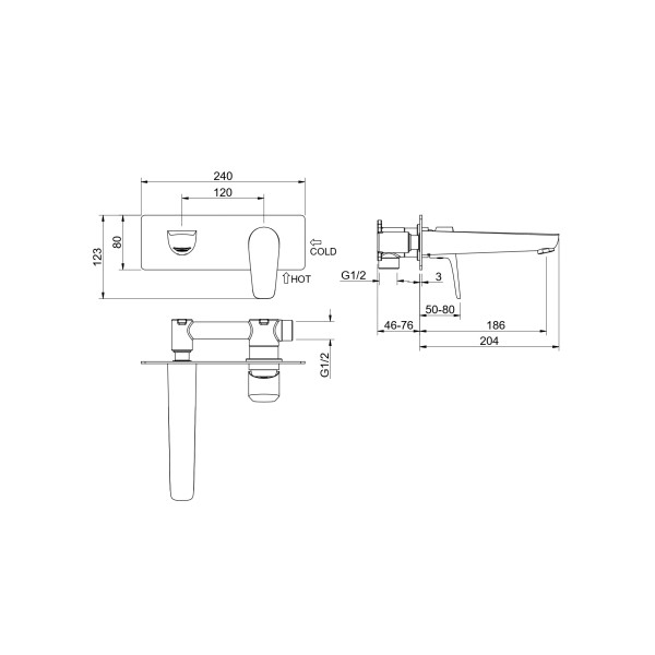 Смеситель для раковины Aquatek Бетта (внешняя и скрытая часть) шлифованный черный хром (AQ1113BGM) Смеситель для раковины Aquatek Бетта (внешняя и скрытая часть) шлифованный черный хром (AQ1113BGM)