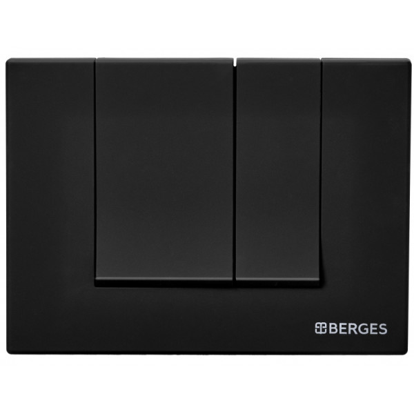 Комплект инсталляция с унитазом Berges Novum525 c с кнопкой S5 SoftTouch черная, унитаз FLOE Rimless, сиденье Floe Slim SO (043230)