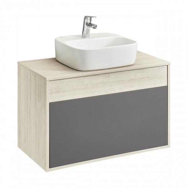 Тумба подвесная Aquaton Лофт Урбан 800x450x510 черный, орегон (1.A247.6.01L.QX6.0)