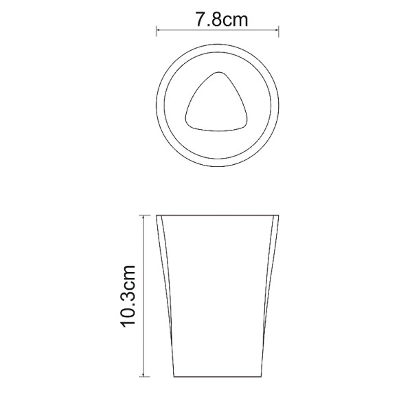 Стакан для зубныx щеток WasserKRAFT Ohre белый (K-37728)