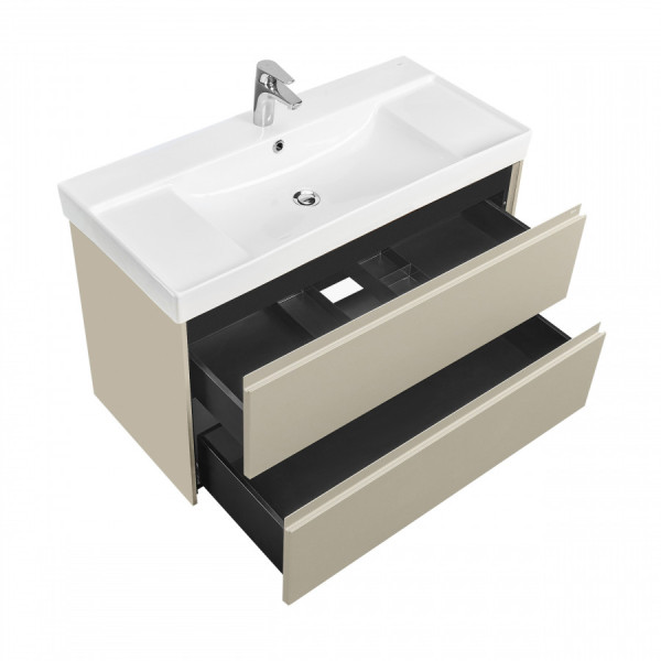 Тумба подвесная Roca Ona 985x450x565 серый матовый (A857616510)