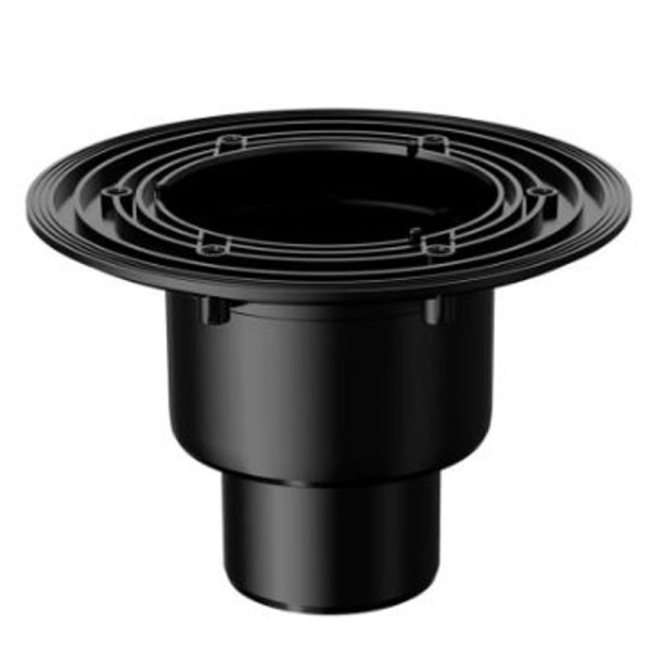 Трап регулируемый Fachmann T 310.0 SDsP 122x122 вертикальный выпуск DN50/75/110 с "сухим" гидрозатвором, решетка нерж. сталь, пластиковый подрамник, б