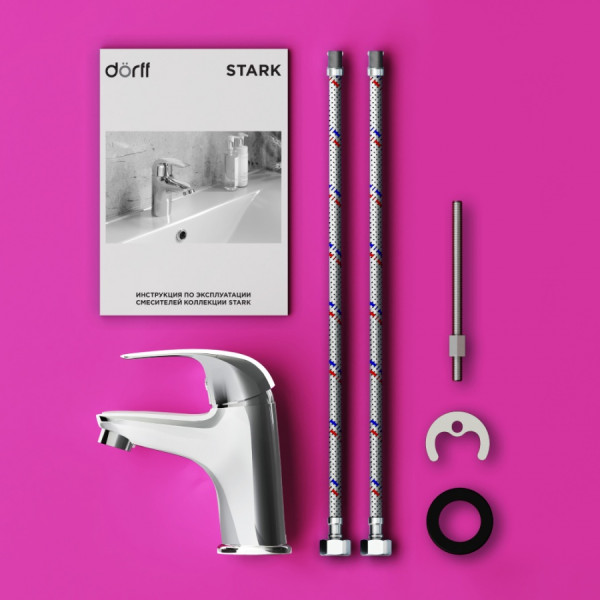 Смеситель для раковины Dorff Stark хром (D1100210)