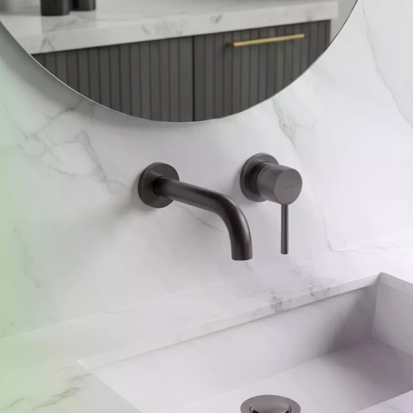 Смеситель для раковины Rea Titanium оружейная сталь (REA-B6383)