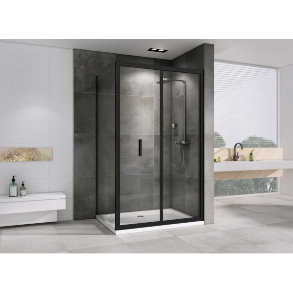 Душевой уголок Abber Sonnenstrand 90x100 стекло прозрачное, профиль черный (AG07100B-S90B) Душевой уголок Abber Sonnenstrand 90x100 стекло прозрачное, профиль черный (AG07100B-S90B)