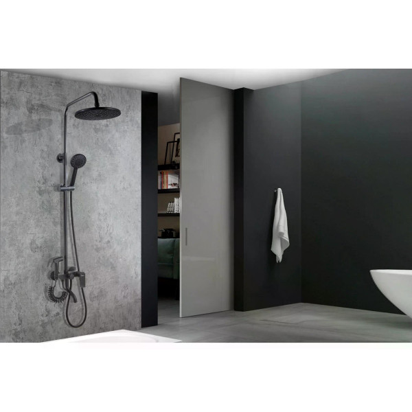 Душевая система Plstart с гигиенической лейкой черный (PL2403-7) Душевая система Plstart с гигиенической лейкой черный (PL2403-7)