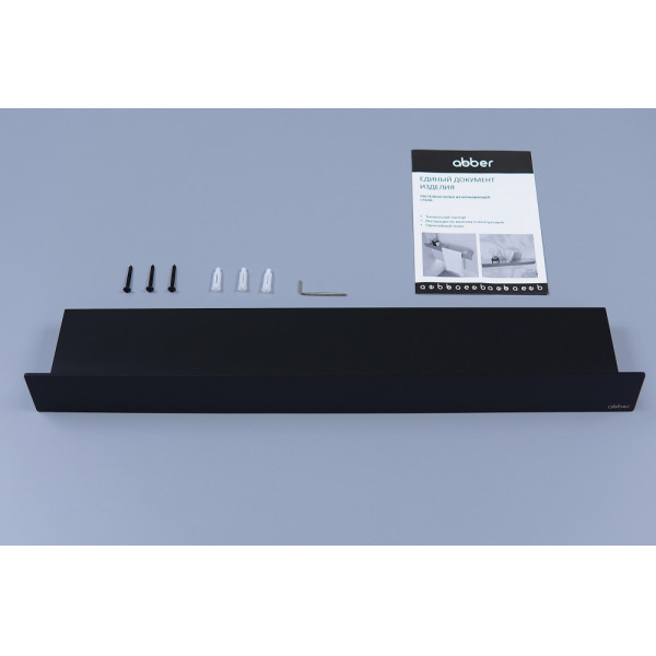 Полка Abber Nischen 60x10,3x6 черная матовая (AN3010MB)