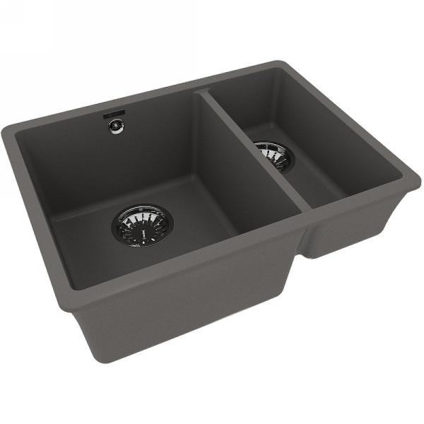 Мойка для кухни врезная Lemark Sinara 550.2-U 550x420 серый шелк (9910083) Мойка для кухни врезная Lemark Sinara 550.2-U 550x420 серый шелк (9910083)