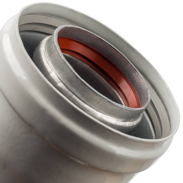 Элемент дымохода Stout DN60/100 конденсатосборник горизонт (п/м уплотнения в комп)(с логотипом) (SCA-6010-000102)