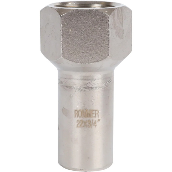 Вставка резьбовая 22х3/4"В Rommer из нержавеющей стали (пресс) (RSS-0023-002234) Вставка резьбовая 22х3/4"В Rommer из нержавеющей стали (пресс) (RSS-0023-002234)